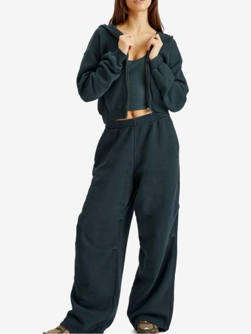 SKIMS Wide-Leg High-Waist Sweatpants